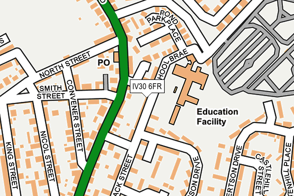 IV30 6FR map - OS OpenMap – Local (Ordnance Survey) IV30 6FR map - OS OpenMap – Local (Ordnance Survey)