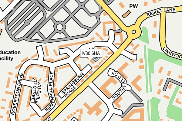 IV30 6HA map - OS OpenMap – Local (Ordnance Survey) IV30 6HA map - OS OpenMap – Local (Ordnance Survey)