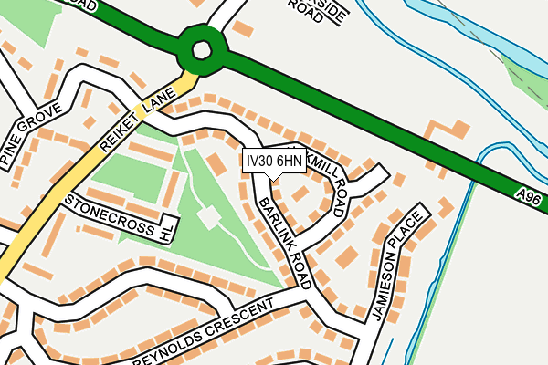 IV30 6HN map - OS OpenMap – Local (Ordnance Survey) IV30 6HN map - OS OpenMap – Local (Ordnance Survey)