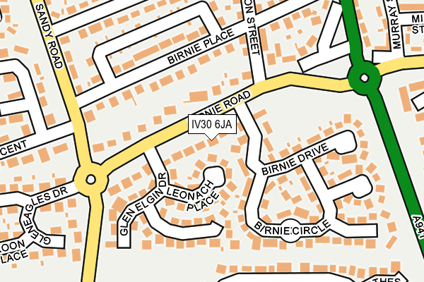 IV30 6JA map - OS OpenMap – Local (Ordnance Survey) IV30 6JA map - OS OpenMap – Local (Ordnance Survey)