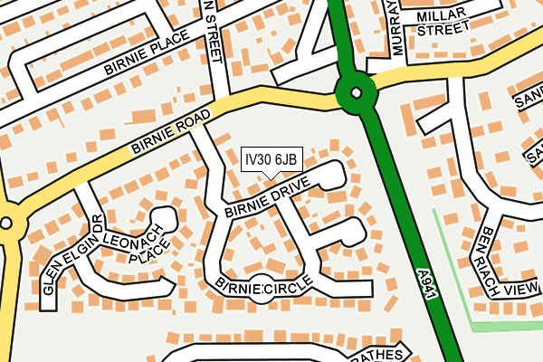 IV30 6JB map - OS OpenMap – Local (Ordnance Survey) IV30 6JB map - OS OpenMap – Local (Ordnance Survey)