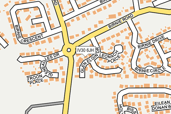 IV30 6JH map - OS OpenMap – Local (Ordnance Survey) IV30 6JH map - OS OpenMap – Local (Ordnance Survey)