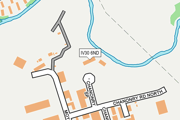 IV30 6ND map - OS OpenMap – Local (Ordnance Survey)