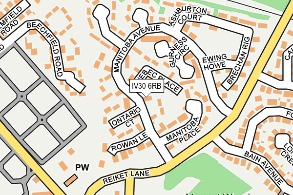 IV30 6RB map - OS OpenMap – Local (Ordnance Survey) IV30 6RB map - OS OpenMap – Local (Ordnance Survey)