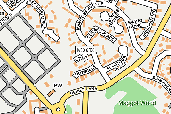 IV30 6RX map - OS OpenMap – Local (Ordnance Survey) IV30 6RX map - OS OpenMap – Local (Ordnance Survey)