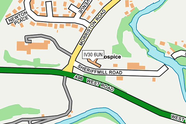 IV30 6UN map - OS OpenMap – Local (Ordnance Survey) IV30 6UN map - OS OpenMap – Local (Ordnance Survey)
