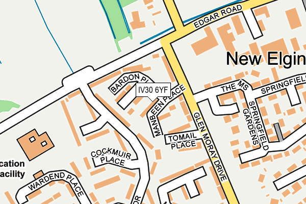 IV30 6YF map - OS OpenMap – Local (Ordnance Survey) IV30 6YF map - OS OpenMap – Local (Ordnance Survey)
