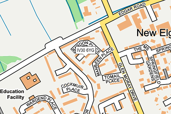 IV30 6YG map - OS OpenMap – Local (Ordnance Survey) IV30 6YG map - OS OpenMap – Local (Ordnance Survey)