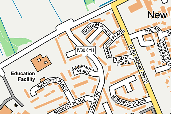 IV30 6YH map - OS OpenMap – Local (Ordnance Survey) IV30 6YH map - OS OpenMap – Local (Ordnance Survey)