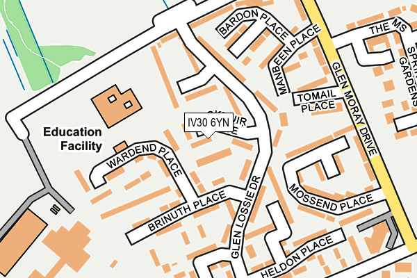 IV30 6YN map - OS OpenMap – Local (Ordnance Survey) IV30 6YN map - OS OpenMap – Local (Ordnance Survey)