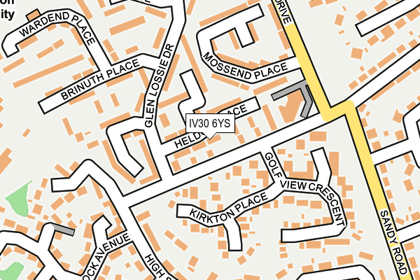 IV30 6YS map - OS OpenMap – Local (Ordnance Survey) IV30 6YS map - OS OpenMap – Local (Ordnance Survey)