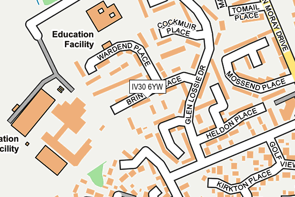 IV30 6YW map - OS OpenMap – Local (Ordnance Survey) IV30 6YW map - OS OpenMap – Local (Ordnance Survey)