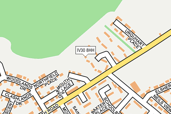 IV30 8HH map - OS OpenMap – Local (Ordnance Survey) IV30 8HH map - OS OpenMap – Local (Ordnance Survey)