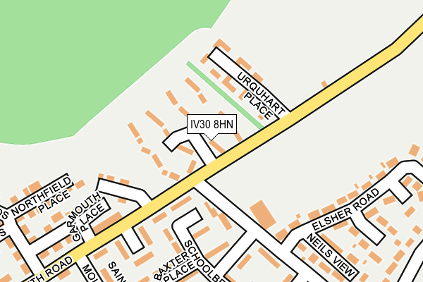 IV30 8HN map - OS OpenMap – Local (Ordnance Survey) IV30 8HN map - OS OpenMap – Local (Ordnance Survey)