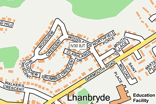 IV30 8JT map - OS OpenMap – Local (Ordnance Survey) IV30 8JT map - OS OpenMap – Local (Ordnance Survey)