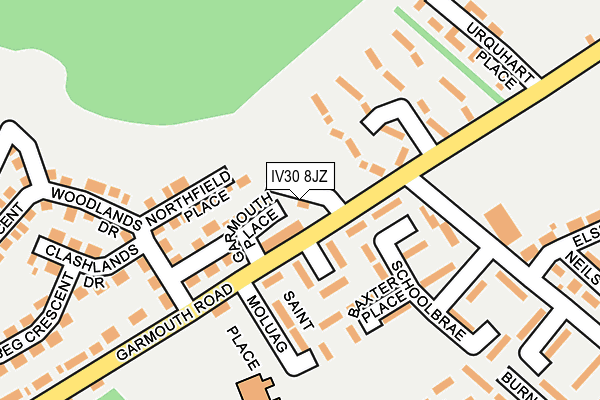 IV30 8JZ map - OS OpenMap – Local (Ordnance Survey) IV30 8JZ map - OS OpenMap – Local (Ordnance Survey)