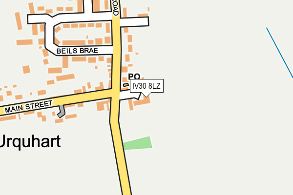 IV30 8LZ map - OS OpenMap – Local (Ordnance Survey) IV30 8LZ map - OS OpenMap – Local (Ordnance Survey)
