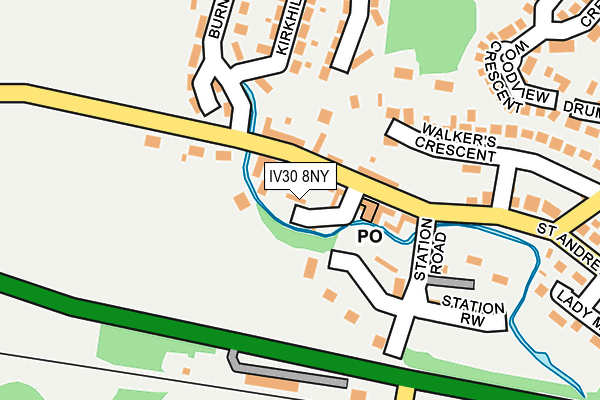 IV30 8NY map - OS OpenMap – Local (Ordnance Survey) IV30 8NY map - OS OpenMap – Local (Ordnance Survey)