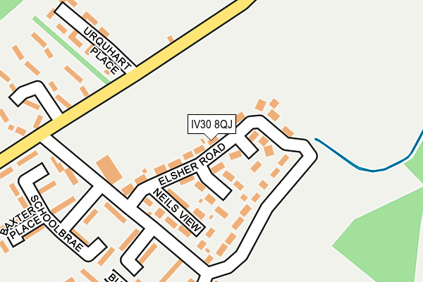 IV30 8QJ map - OS OpenMap – Local (Ordnance Survey) IV30 8QJ map - OS OpenMap – Local (Ordnance Survey)