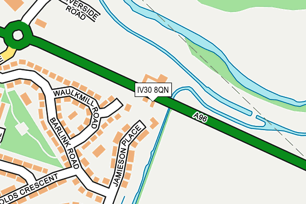 IV30 8QN map - OS OpenMap – Local (Ordnance Survey) IV30 8QN map - OS OpenMap – Local (Ordnance Survey)