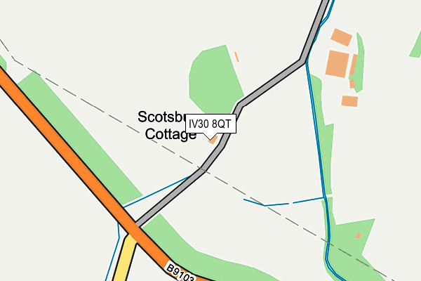 IV30 8QT map - OS OpenMap – Local (Ordnance Survey) IV30 8QT map - OS OpenMap – Local (Ordnance Survey)
