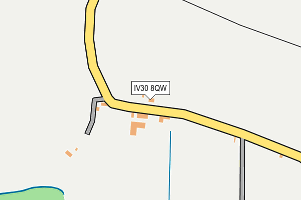 IV30 8QW map - OS OpenMap – Local (Ordnance Survey) IV30 8QW map - OS OpenMap – Local (Ordnance Survey)