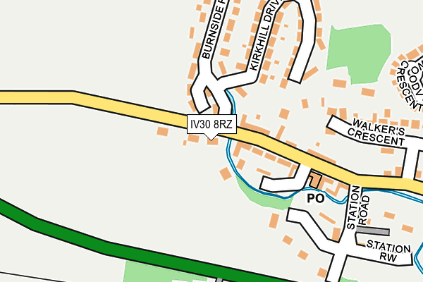 IV30 8RZ map - OS OpenMap – Local (Ordnance Survey) IV30 8RZ map - OS OpenMap – Local (Ordnance Survey)