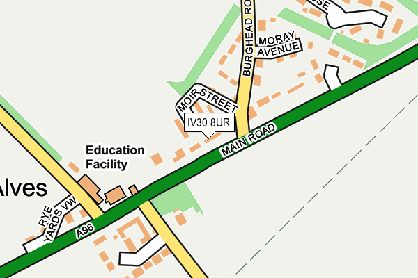 IV30 8UR map - OS OpenMap – Local (Ordnance Survey) IV30 8UR map - OS OpenMap – Local (Ordnance Survey)