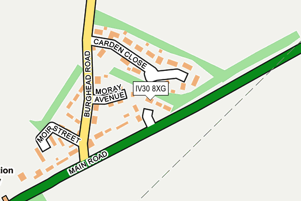 IV30 8XG map - OS OpenMap – Local (Ordnance Survey) IV30 8XG map - OS OpenMap – Local (Ordnance Survey)