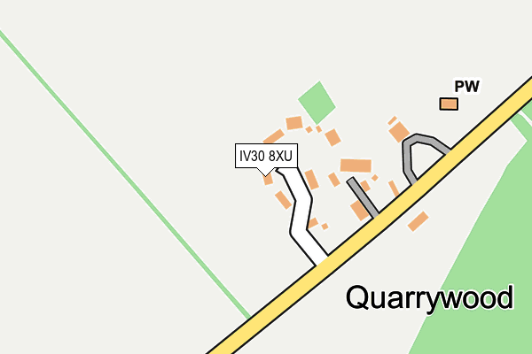 IV30 8XU map - OS OpenMap – Local (Ordnance Survey) IV30 8XU map - OS OpenMap – Local (Ordnance Survey)