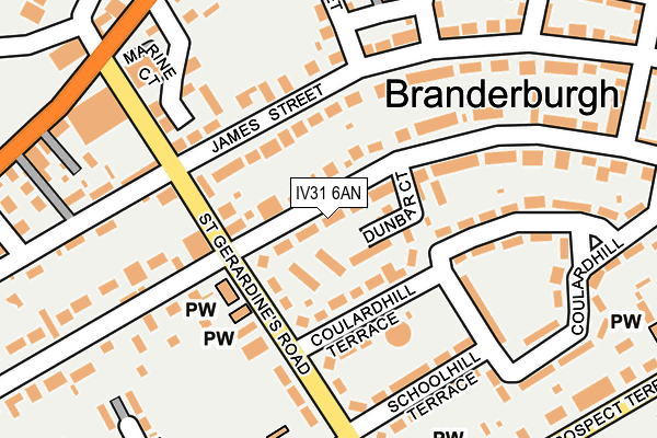 IV31 6AN map - OS OpenMap – Local (Ordnance Survey) IV31 6AN map - OS OpenMap – Local (Ordnance Survey)