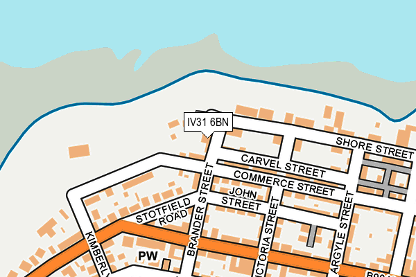 IV31 6BN map - OS OpenMap – Local (Ordnance Survey) IV31 6BN map - OS OpenMap – Local (Ordnance Survey)