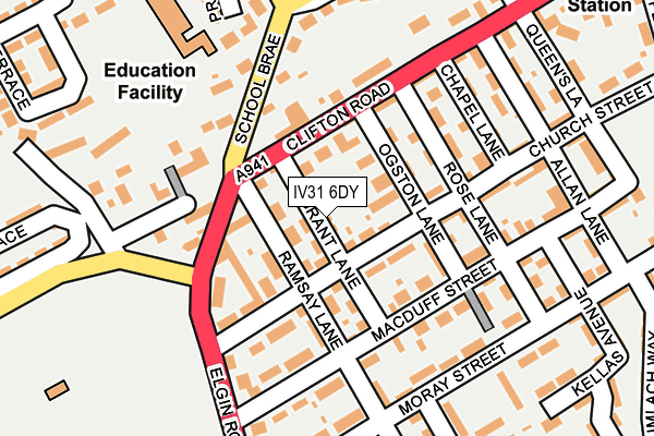 IV31 6DY map - OS OpenMap – Local (Ordnance Survey) IV31 6DY map - OS OpenMap – Local (Ordnance Survey)