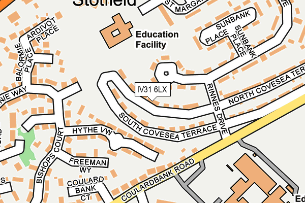 IV31 6LX map - OS OpenMap – Local (Ordnance Survey) IV31 6LX map - OS OpenMap – Local (Ordnance Survey)