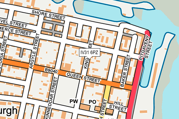 IV31 6PZ map - OS OpenMap – Local (Ordnance Survey) IV31 6PZ map - OS OpenMap – Local (Ordnance Survey)