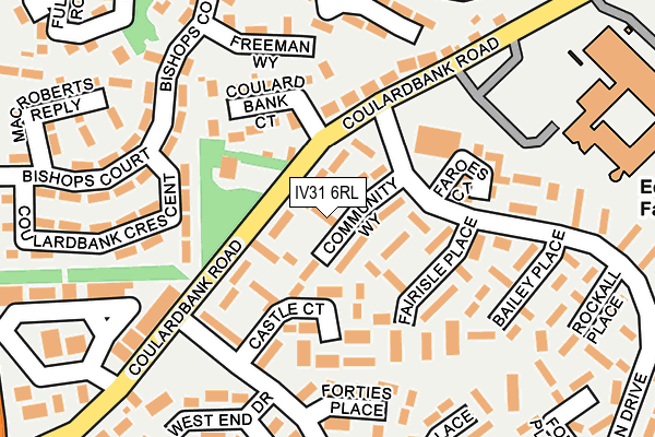 IV31 6RL map - OS OpenMap – Local (Ordnance Survey) IV31 6RL map - OS OpenMap – Local (Ordnance Survey)