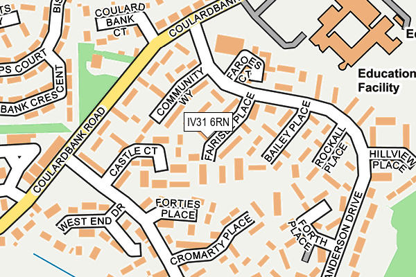IV31 6RN map - OS OpenMap – Local (Ordnance Survey) IV31 6RN map - OS OpenMap – Local (Ordnance Survey)