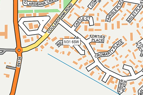 IV31 6SW map - OS OpenMap – Local (Ordnance Survey) IV31 6SW map - OS OpenMap – Local (Ordnance Survey)