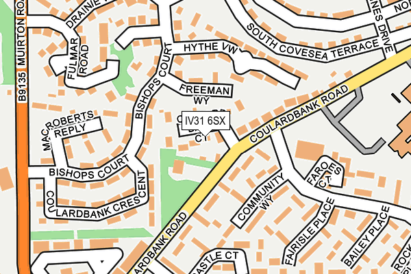 IV31 6SX map - OS OpenMap – Local (Ordnance Survey) IV31 6SX map - OS OpenMap – Local (Ordnance Survey)