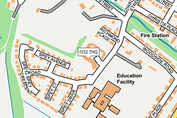 IV32 7HQ map - OS OpenMap – Local (Ordnance Survey) IV32 7HQ map - OS OpenMap – Local (Ordnance Survey)