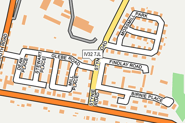 IV32 7JL map - OS OpenMap – Local (Ordnance Survey) IV32 7JL map - OS OpenMap – Local (Ordnance Survey)