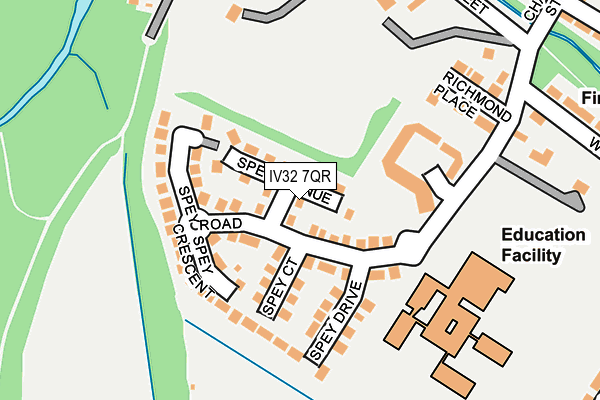 IV32 7QR map - OS OpenMap – Local (Ordnance Survey) IV32 7QR map - OS OpenMap – Local (Ordnance Survey)