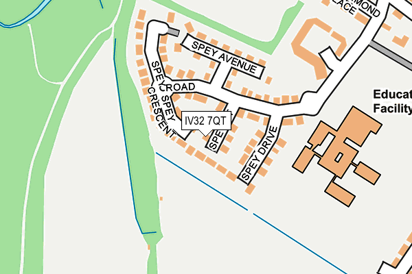IV32 7QT map - OS OpenMap – Local (Ordnance Survey) IV32 7QT map - OS OpenMap – Local (Ordnance Survey)