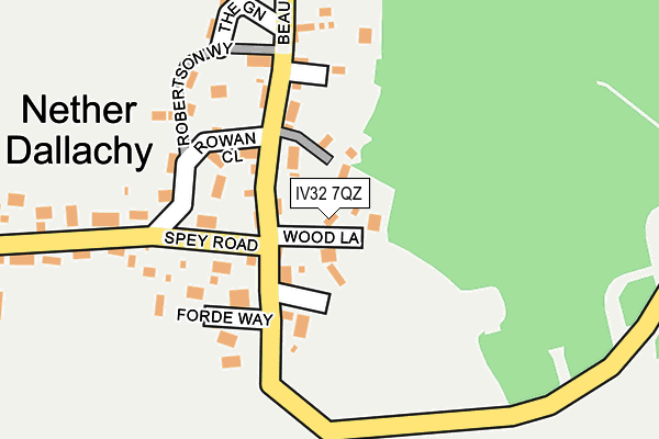 IV32 7QZ map - OS OpenMap – Local (Ordnance Survey) IV32 7QZ map - OS OpenMap – Local (Ordnance Survey)