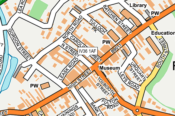 IV36 1AF map - OS OpenMap – Local (Ordnance Survey) IV36 1AF map - OS OpenMap – Local (Ordnance Survey)