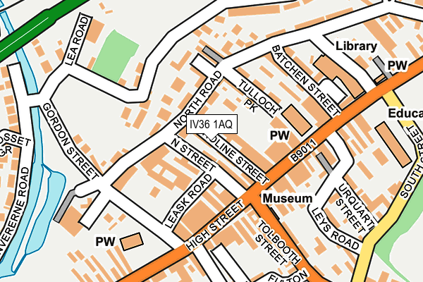 IV36 1AQ map - OS OpenMap – Local (Ordnance Survey) IV36 1AQ map - OS OpenMap – Local (Ordnance Survey)