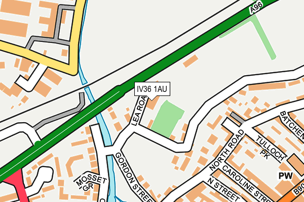 IV36 1AU map - OS OpenMap – Local (Ordnance Survey) IV36 1AU map - OS OpenMap – Local (Ordnance Survey)