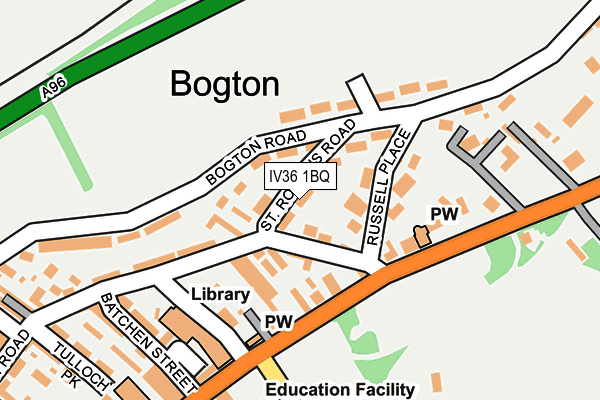 IV36 1BQ map - OS OpenMap – Local (Ordnance Survey) IV36 1BQ map - OS OpenMap – Local (Ordnance Survey)