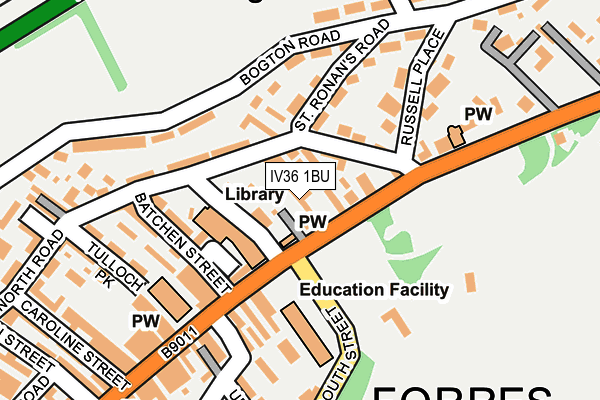 IV36 1BU map - OS OpenMap – Local (Ordnance Survey) IV36 1BU map - OS OpenMap – Local (Ordnance Survey)