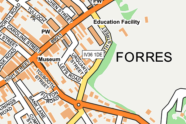 IV36 1DE map - OS OpenMap – Local (Ordnance Survey) IV36 1DE map - OS OpenMap – Local (Ordnance Survey)